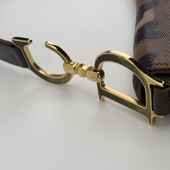Vintage Dior camo print saddle bag regular size - Picture 9 of 13